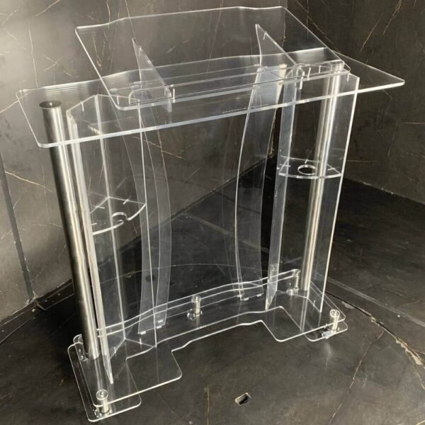 Púlpito de Acrílico Abraão Plus com Aço Inox 304 8mm ou 10mm - Imagem 6