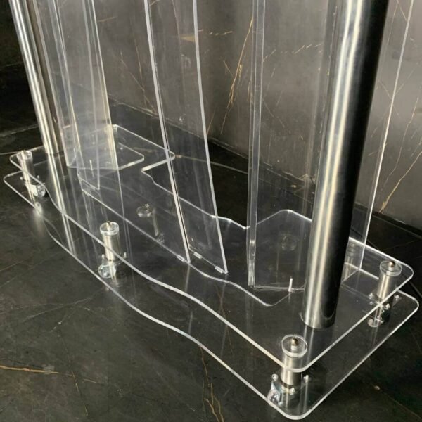 Púlpito de Acrílico Abraão Plus com Aço Inox 304 8mm ou 10mm - Imagem 7