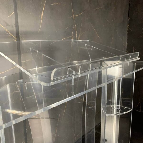 Púlpito de Acrílico Abraão Plus com Aço Inox 304 8mm ou 10mm - Imagem 5